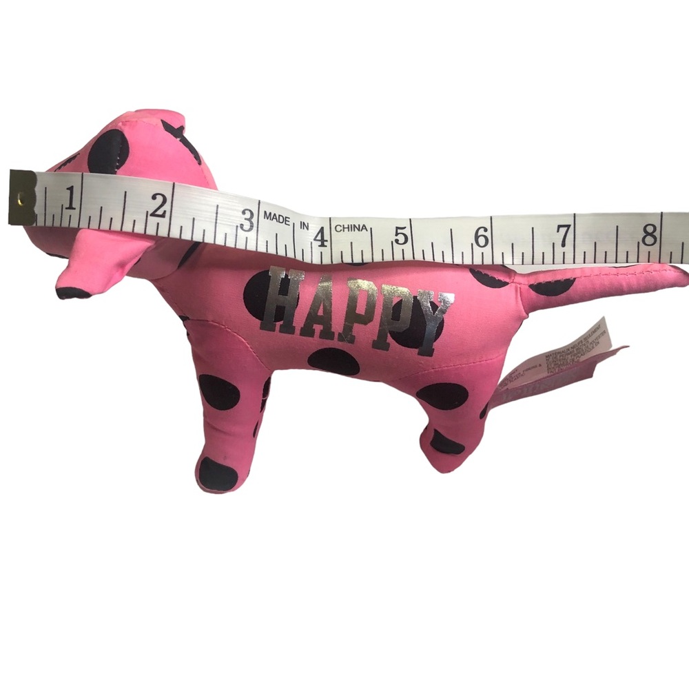 PINK VICTORIA’S SECRET Collectible Dog Stuffed Animal Plush Pink Silver Black - Picture 16 of 16